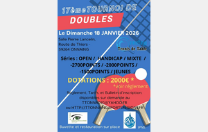 Tournoi de Doubles 2026